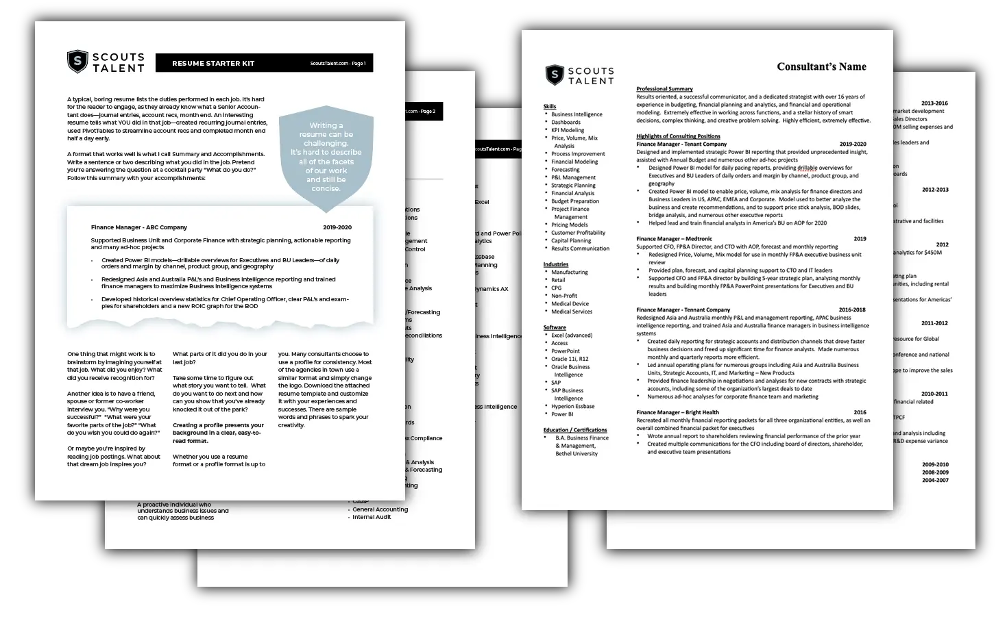 Resume Kit for Accounting and Financial Consultants